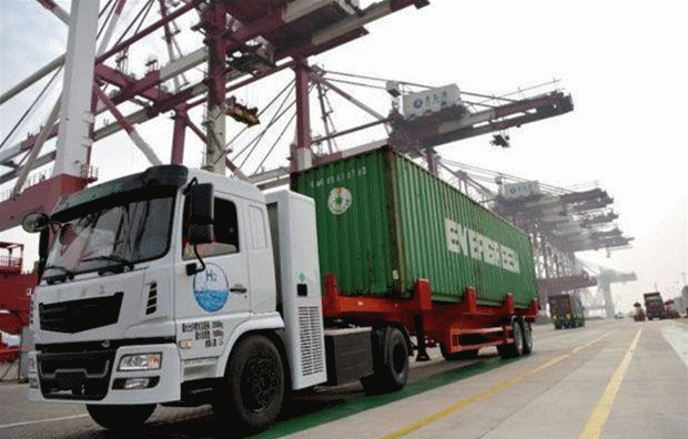 氢能源集卡车正式批量投入青岛港进行测试运营