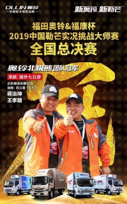 福田奥铃＆福康杯2019中国勒芒实况挑战大师赛全国总决赛奥铃北极熊团队冠军