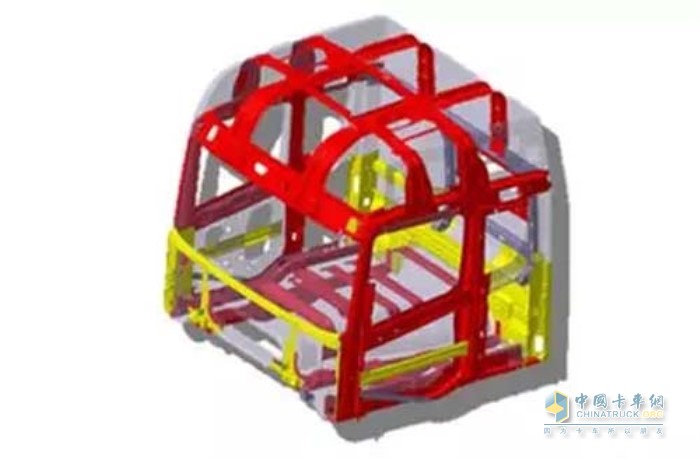 联合卡车驾驶室采用了独特的笼式结构