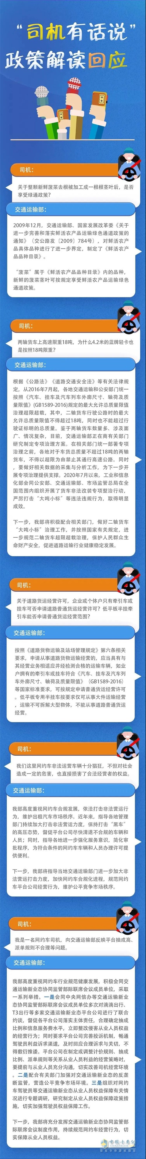 交通部  司机反映问题   回复