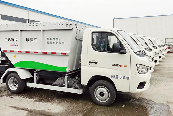 福田祥菱完成150台祥菱M1自装卸式垃圾车首批订单交付