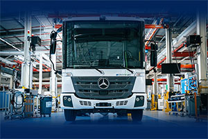 梅赛德斯-奔驰eEconic纯电卡车在沃尔特工厂量产下线