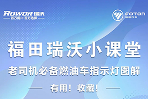 福田瑞沃小课堂 燃油车指示灯图解超级有用！