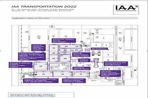 德国汉诺威商用车及零部件展会（IAA 2022）展位图一览