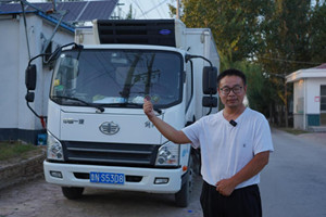 幸福相伴 解放轻卡虎VN冷藏车给了刘方二次创业的勇气