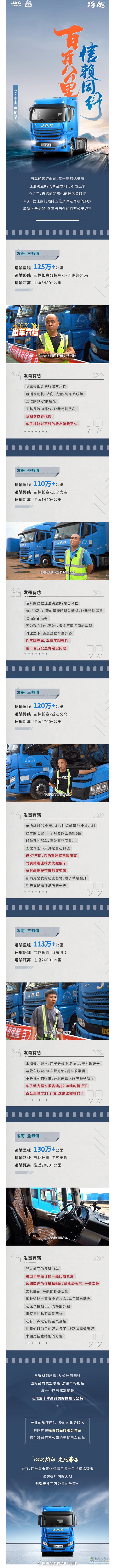 江淮重卡:百万公里，信赖同行！K7车主见证录
