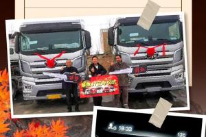 百公里气耗30.6kg！一汽解放J7 6SX1牵引车助力董老板笑赢致富之路