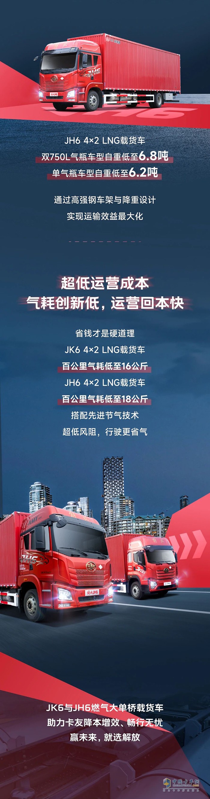 解放青汽：载货双星，和“气”生财