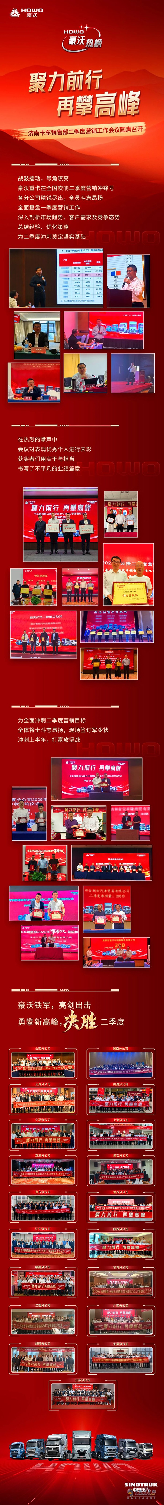 聚力前行 再攀高峰 重汽豪沃济南卡车销售部二季度营销工作会议圆满召开