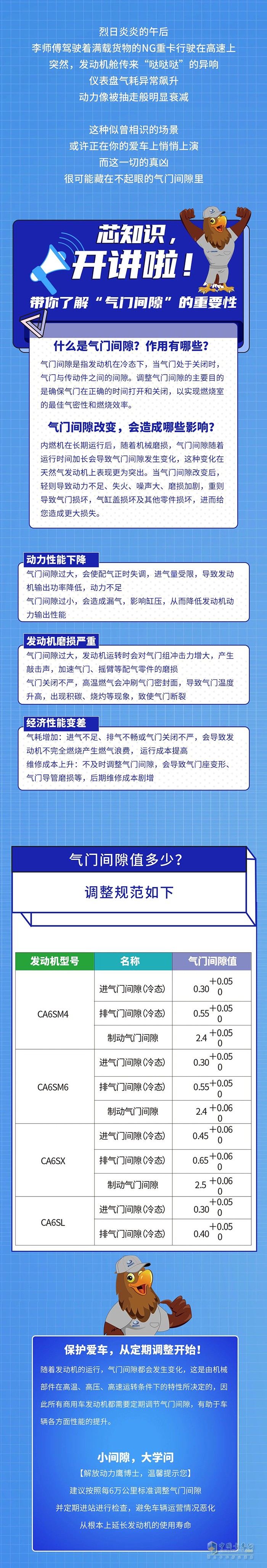 解放动力：小小举动调气门，为发动机的稳定运行保驾护航