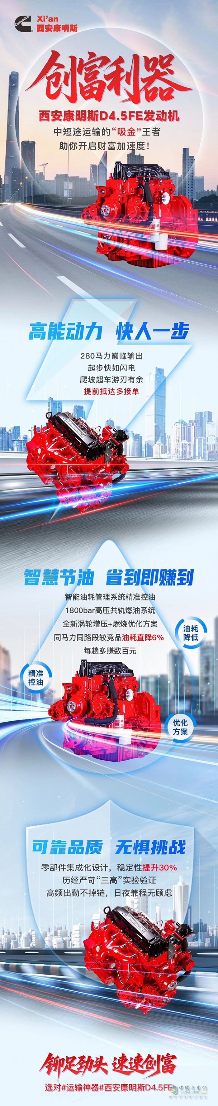 赚钱选对“吸金”王，西康D4.5FE动力制胜中短途运输！