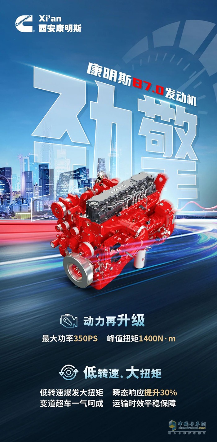 康明斯B7.0动力焕新，低转高扭响应快，变道超车带风跑