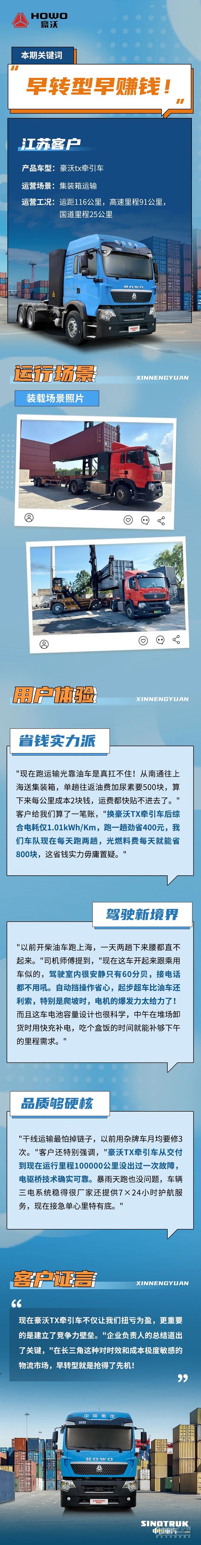 中国重汽豪沃新能源:“早转型早赚钱，省下的都是纯利润！”