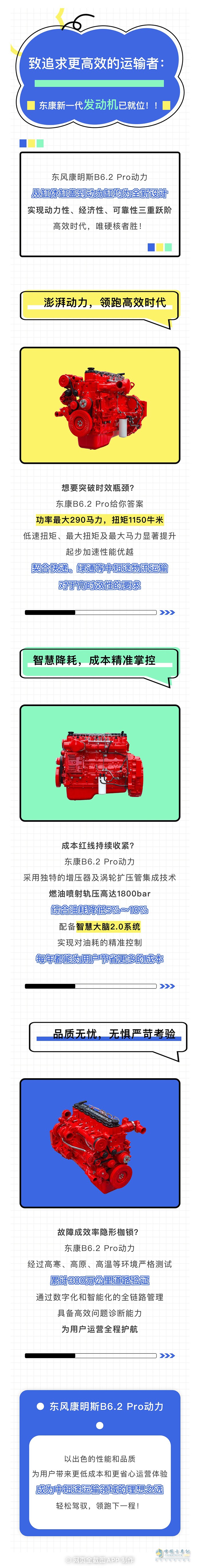 东风康明斯B6.2 Pro：高效节油动力典范