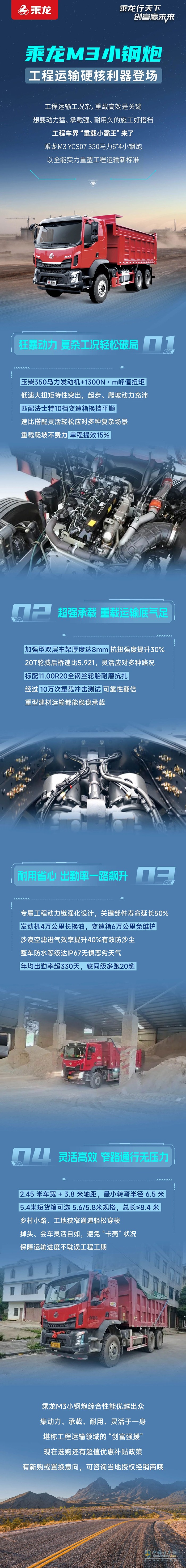 乘龙M3小钢炮，工程运输硬核利器登场！