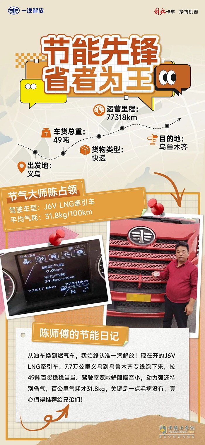 解放J6V燃气牵引，油转气的优选车型