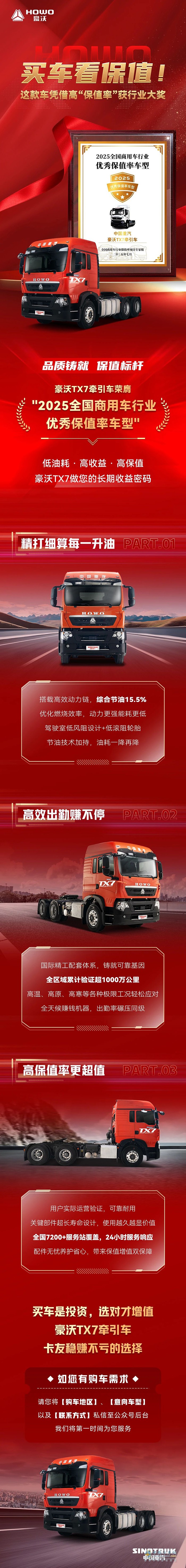 豪沃重卡：买车看保值！这款车凭借高“保值率”获行业大奖