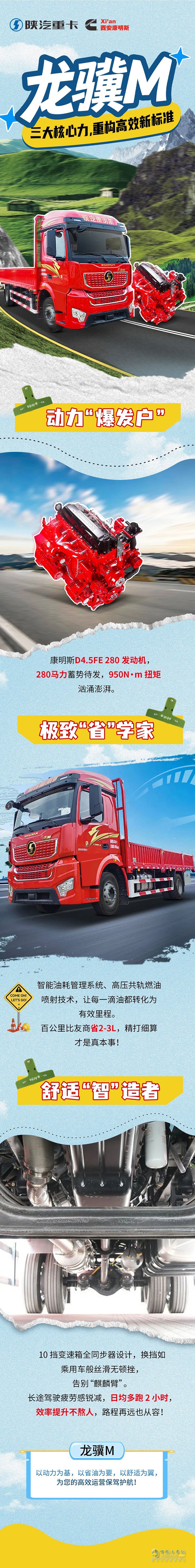 三大核心力赋能！龙骥M搭载康明斯D4.5FE重构高效新标准