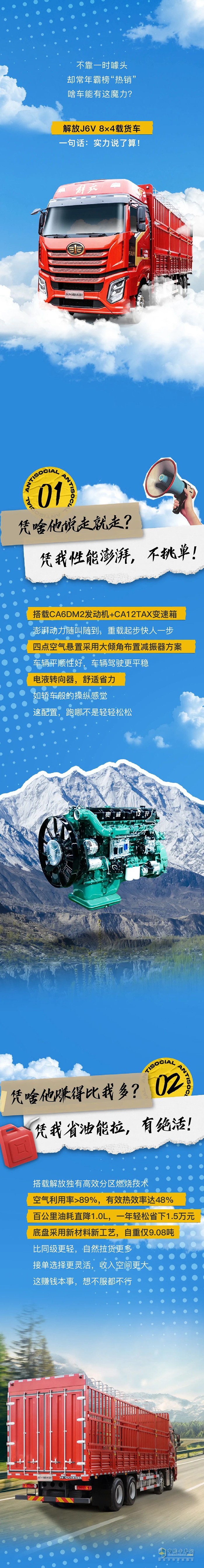 解放J6V，强势热卖！凭啥？