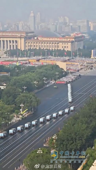 第零方阵！比亚迪纯电动环卫车护航九三阅兵