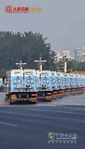 第零方阵！比亚迪纯电动环卫车护航九三阅兵