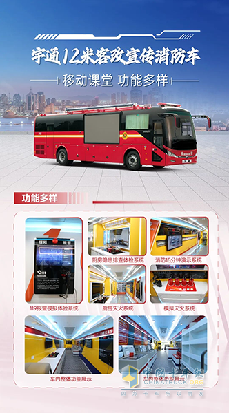 2025年全国消防宣传月，宇通宣传消防车点亮全民消防意识