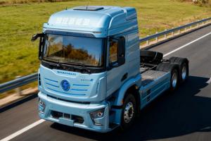 陕汽H6000E 513度电驱桥牵引车，高效新标，创利新篇