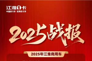 同比增长9.1%，全国劲销11.5万台+！江淮商用车2025年销量战报出炉！