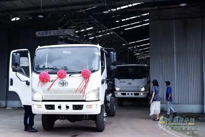 新开端！一汽解放印尼KD工厂首台产品正式下线