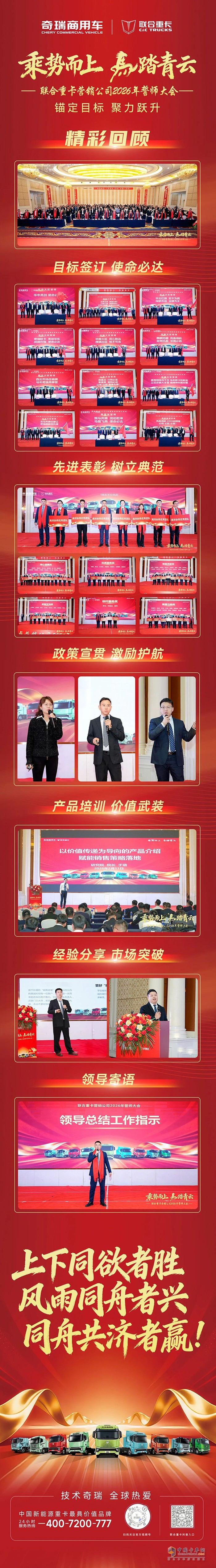 乘势而上 马踏青云 奇瑞商用车联合重卡誓师大会圆满举行