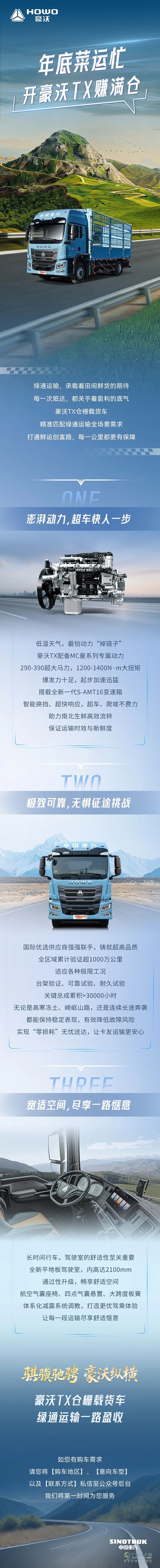 年底菜运忙 开豪沃TX赚满仓