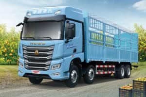 豪沃TS 8×4载货车：绿通抢鲜利器，高效护航每一程鲜活