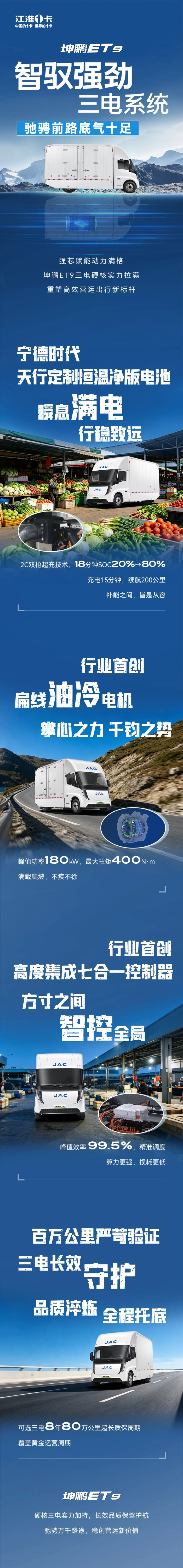江淮汽车坤鹏ET9：智驭强劲三电系统驰骋前路底气十足
