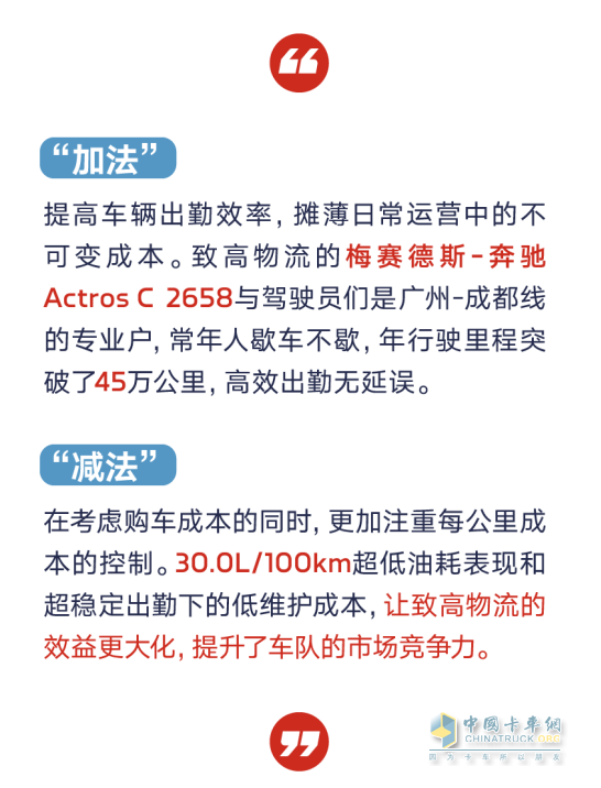 喜报！康机助力本土化梅赛德斯-奔驰卡车里程首破100万公里