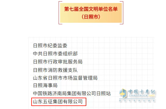 喜报！五征集团又获得一项全国最高荣誉！