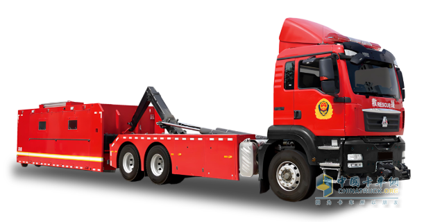 聚焦展会单品(三)5分钟完成装备切换!森源鸿马勾臂式自装卸方舱成消防展技术焦点