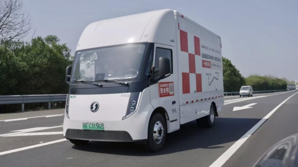 运满满租买车发起纯电轻卡苏州至宁波实测 百公里电耗29.94kWh