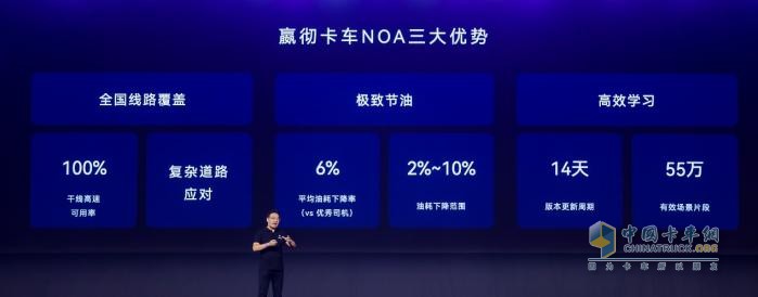 嬴彻科技卡车NOA安全运营超5000万公里，卡车智能驾驶进入大规模商用化阶段