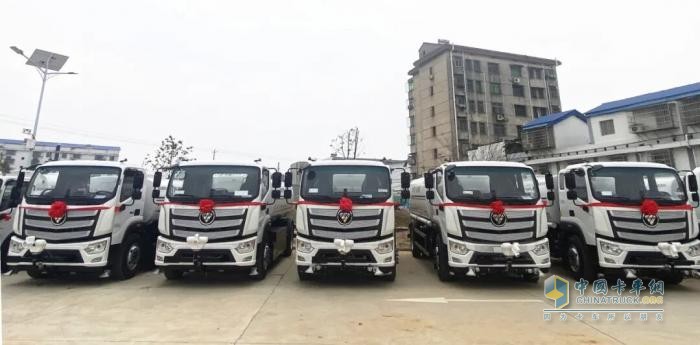 福田普罗科纯电环卫车交付岳阳 助力千年古城迈向绿色环卫新时代