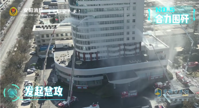 森源鸿马二级拓展通信指挥车助力安阳高层建筑灭火救援演练