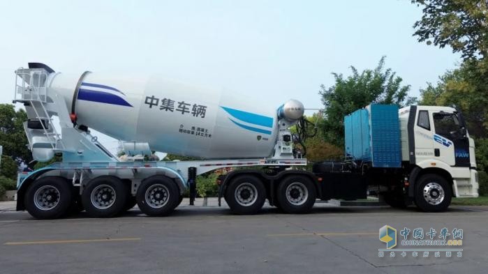 20台“绿色钢铁军团”出征！中集车辆&一汽解放新能源半挂搅拌车奔赴西南赋能绿色建设