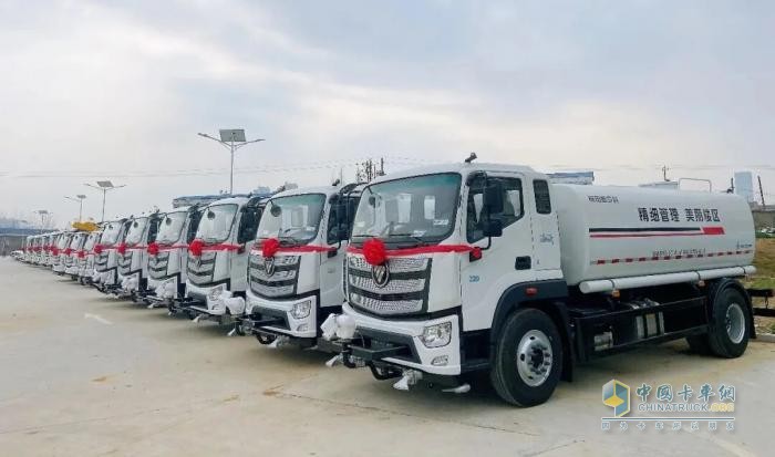 福田普罗科纯电环卫车交付岳阳 助力千年古城迈向绿色环卫新时代