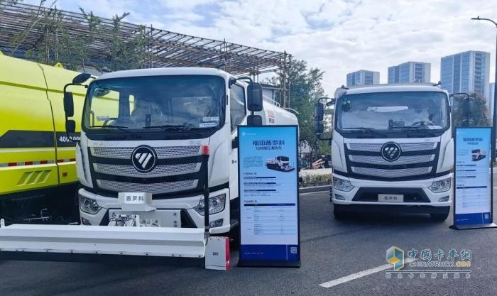 福田普罗科新能源环卫车亮相杭州上城区环卫工人节技能比武