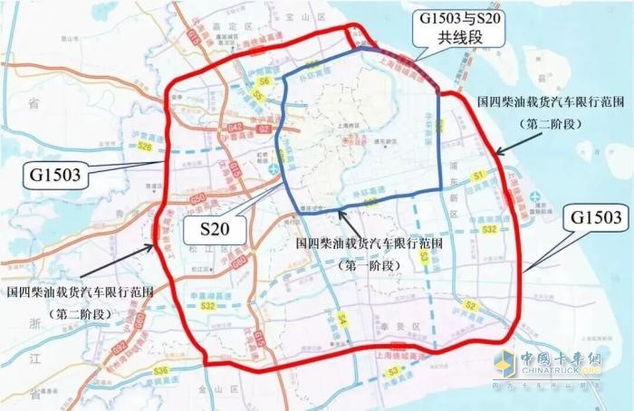 2025年10月15日起实施，上海国四柴油货车限行