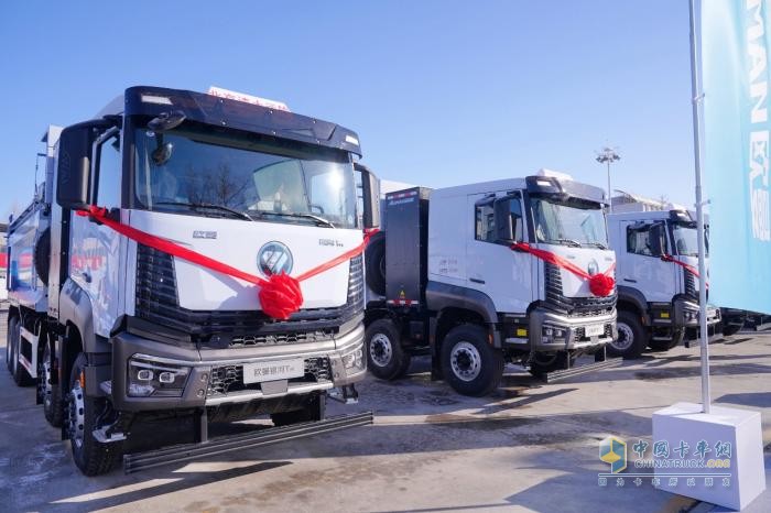 30台欧曼银河纯电渣土车交付，收获首季工程运输领域开门红