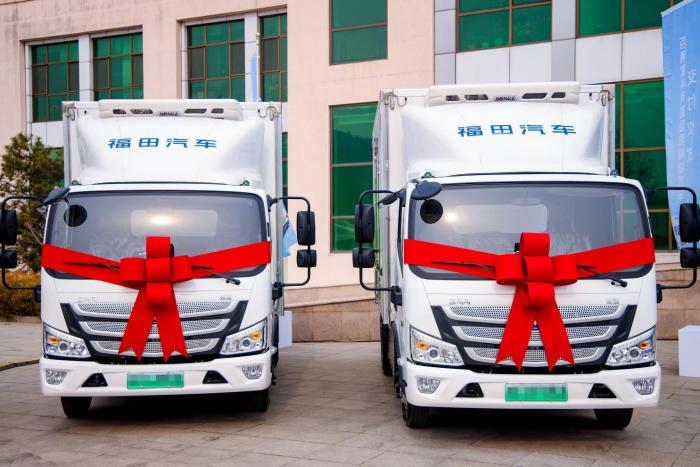 100辆欧马可氢燃料轻卡交付投运，领跑京津冀绿色冷链新赛道