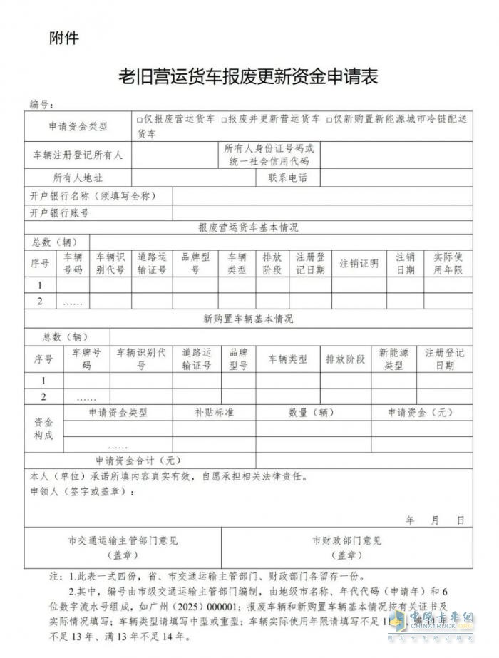 @物流人，2025年老旧营运货车报废更新工作实施细则来了