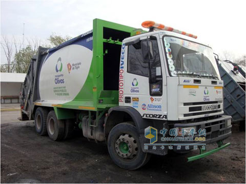 依维柯和艾里逊的联合开发的Eurocargo 170E22 RSU垃圾车