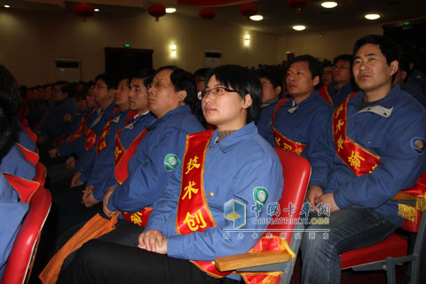潍柴科技创新大会表彰的代表