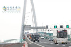 北奔重卡V3巡展结束南京站至宁波站途中